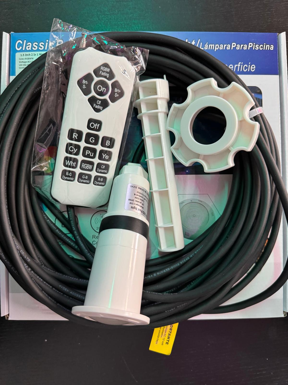 Pool Light RGBWW 12W 15m 1.5 inch 15M IP68