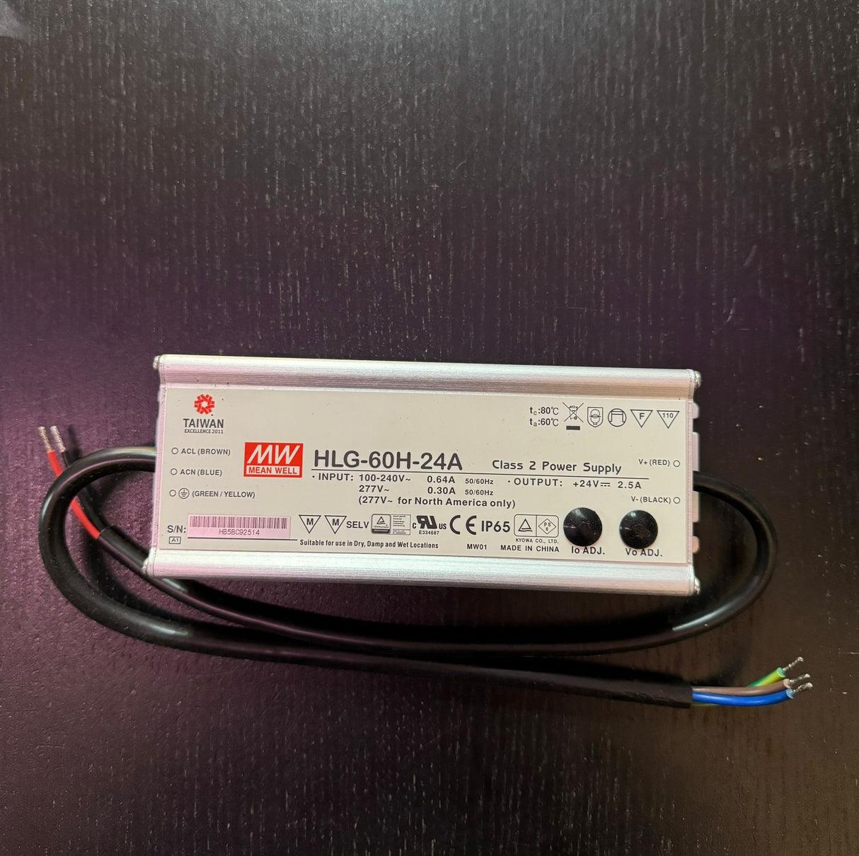 POWER SUPPLY 60W MW IP67 24V