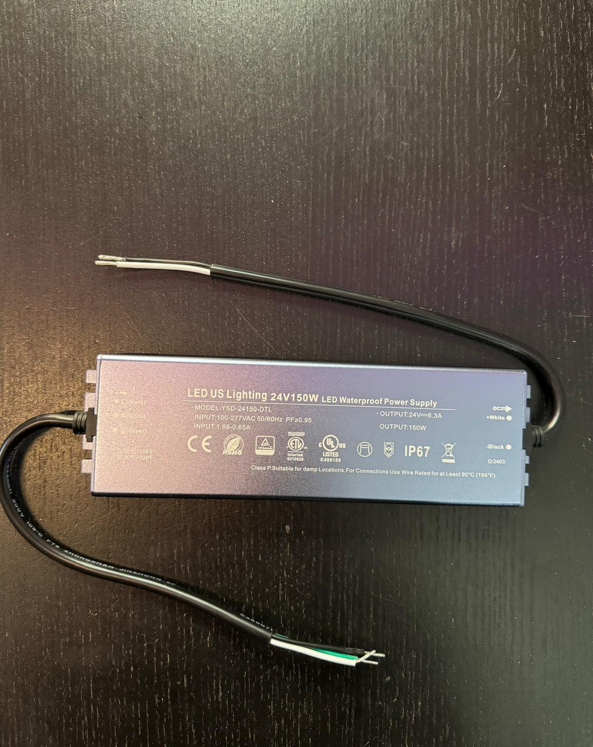 Power Supply 150W - 24V - IP67 - YSD