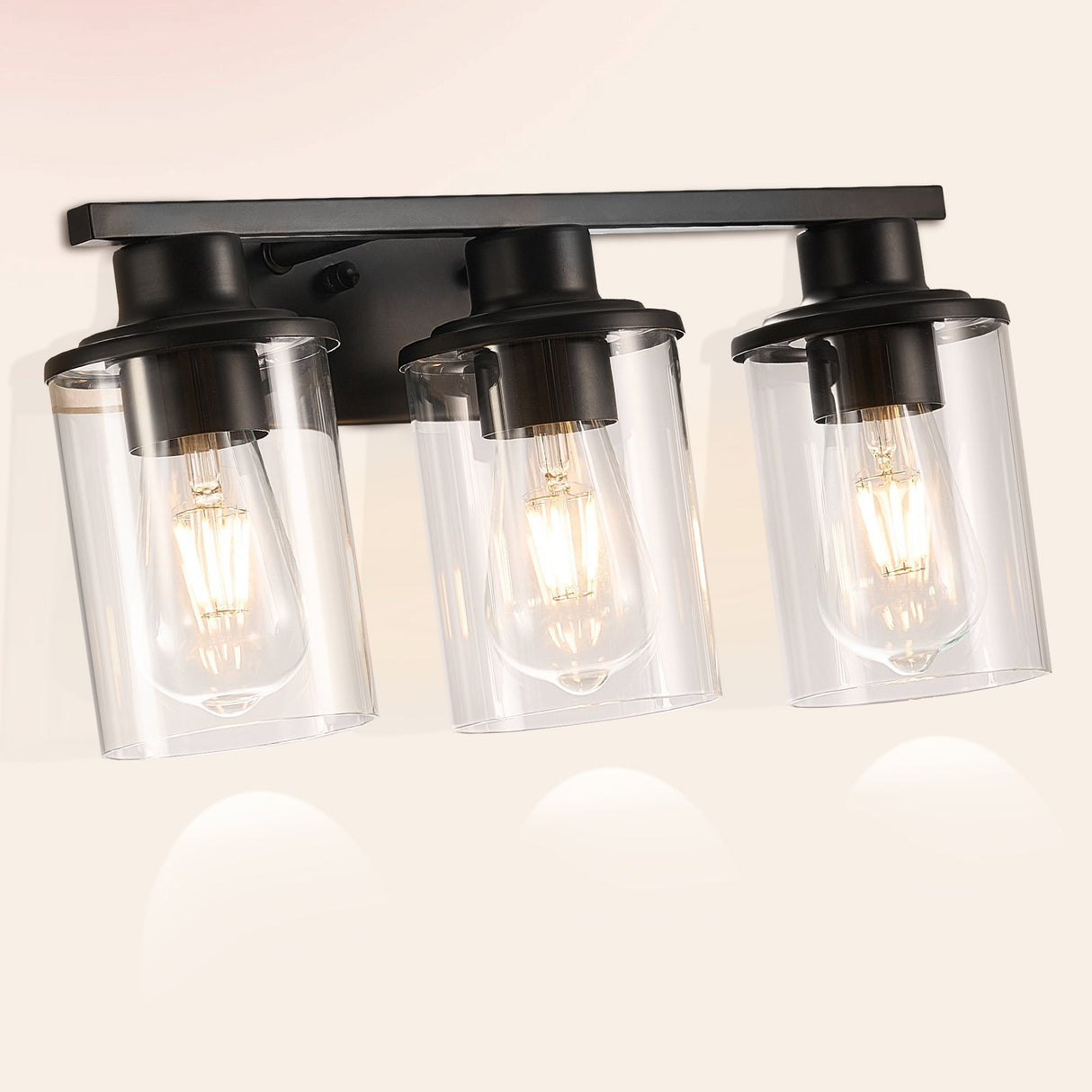 3-Light Bathroom Light Fixtures Modern Vanity Light Lamp Over Mirror, Bathroom Vanity Lights For Wall - CJDS