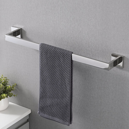 5-Piece SUS304 Bathroom Set Towel Bar Ring Hooks TP Holder, Brushed Finish