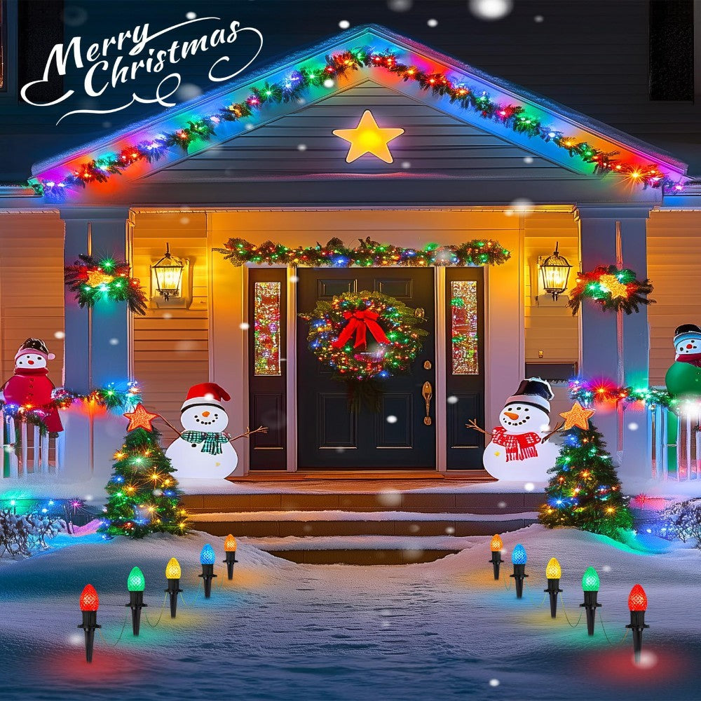 Christmas Solar C9 Strawberry Floor Plug Lights 20pcs - CJDS - CC