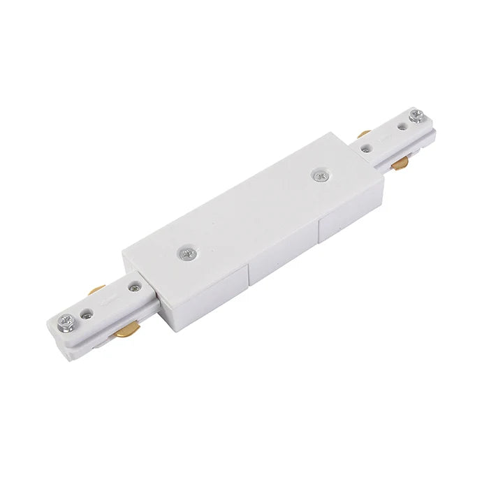 Enhance Your Lighting Setup with the straight Large Connector White PRO-0334 RZ - Live End for Single Circuit Track System