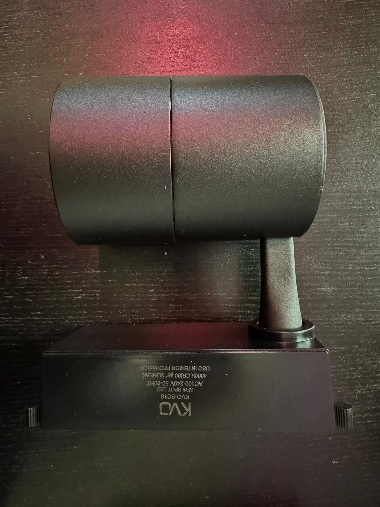 Track Head 35W NW 4000K SC16 Black KVO