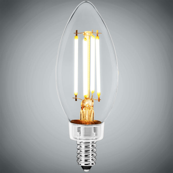 Filament Bulb - E12 Candle 5000K 4W 120V
