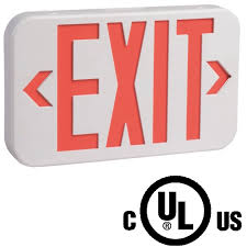 Exit Sign Red Letters LEDSION