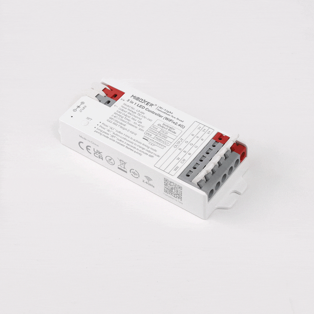 MiLight E3-WR - RGBCCT WIFI-2.4G Strip Controller - Unleash the Spectrum with Technology!