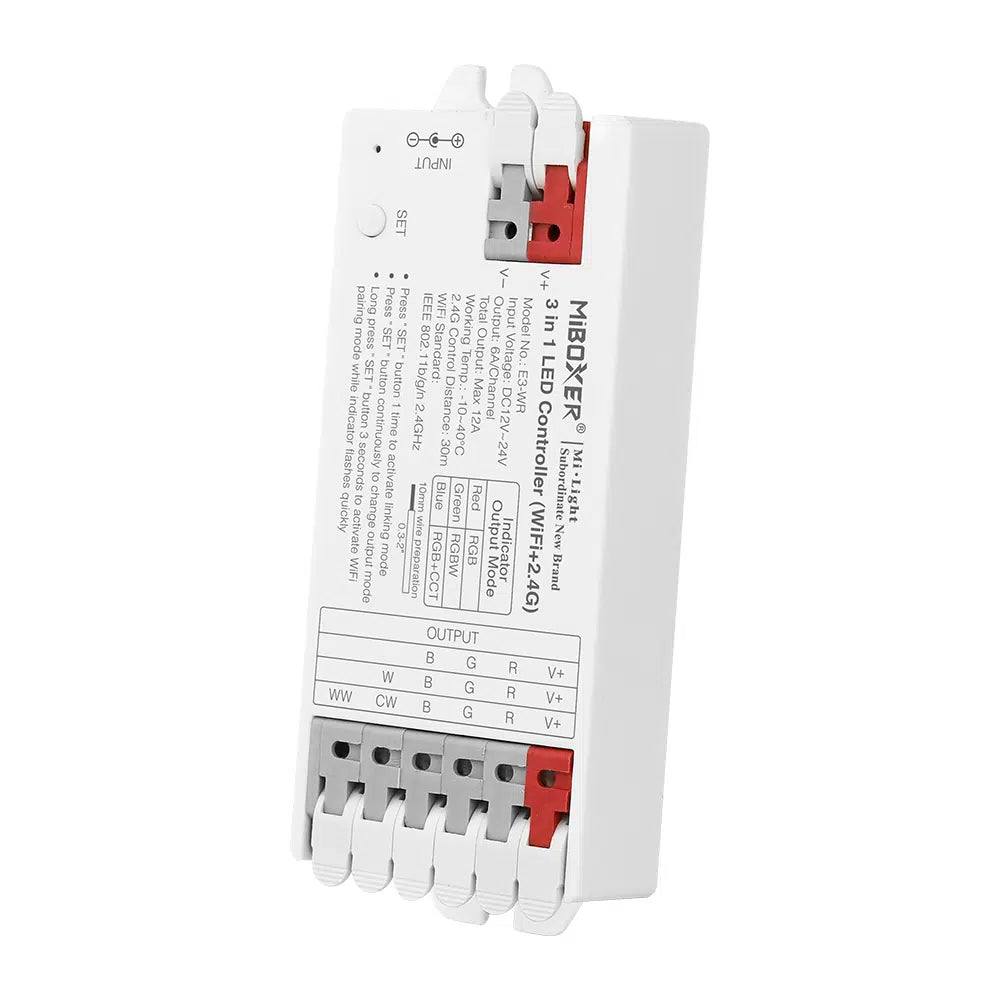 MiLight E3-WR - RGBCCT WIFI-2.4G Strip Controller - Unleash the Spectrum with Technology!