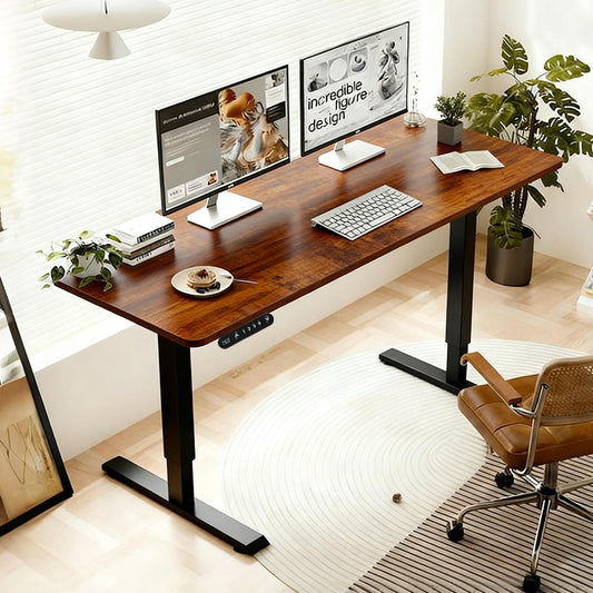 Electric Standing Desk Height Adjustable Desk For Home And Office Computer Table Gaming Desk Modern Luxiury Table 55 Lift-up Desk