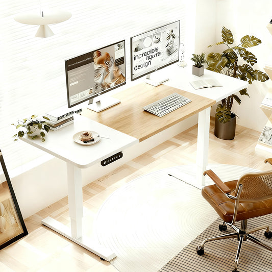 Electric Standing Desk Height Adjustable Desk For Home And Office Computer Table Gaming Desk Modern Luxiury Table 55 Lift-up Desk