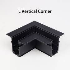 Milight Track Magnetic L Vertical Corner for flush Black AMMRL20HFA