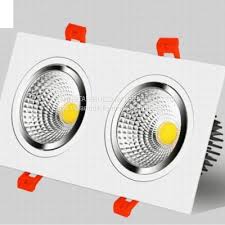 Light Up Your Space: 3" 120V Gimbal Light HTK - Illuminate with Style and Precision! Double Head 5000K 10W