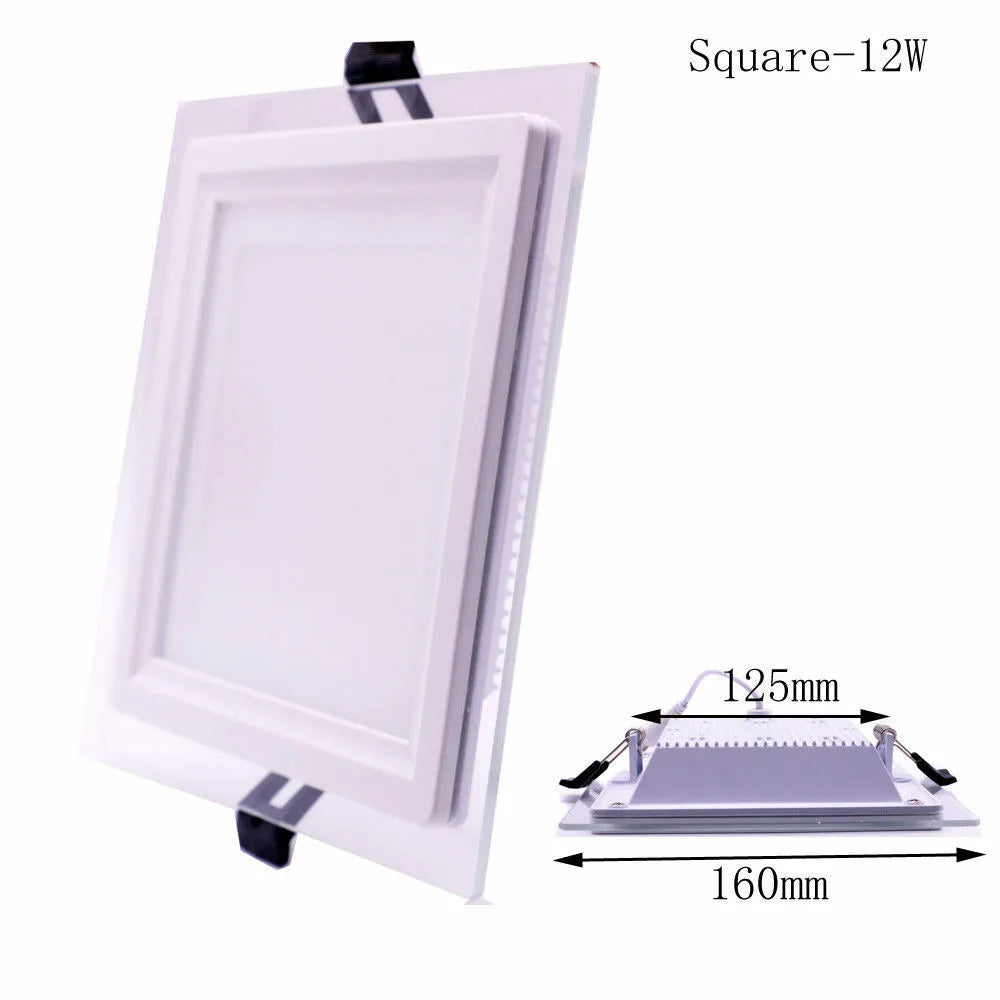 Down Light - Glass Slim Panel Square 4" 6000K
