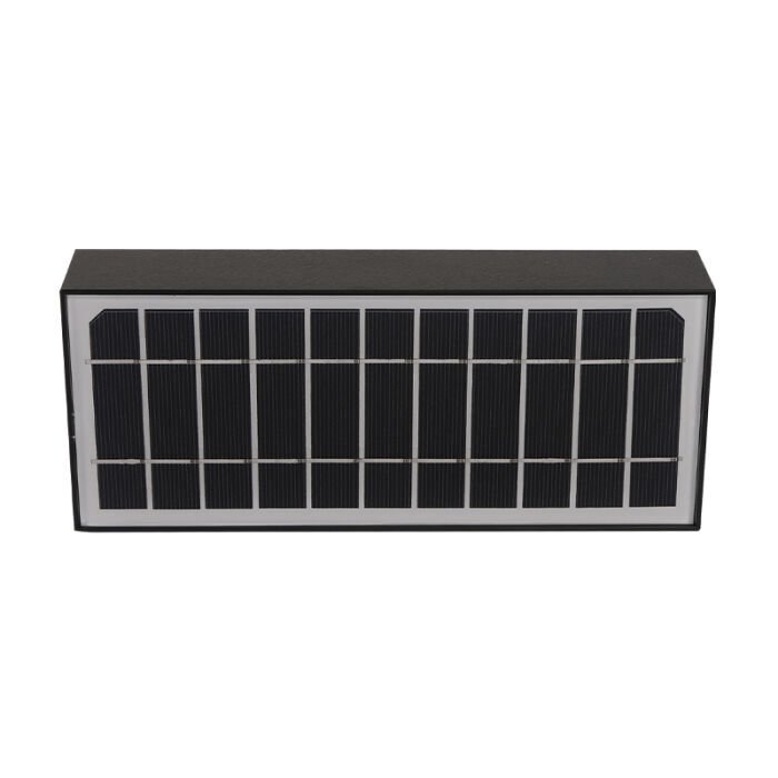 Radiate Nature's Glow: Embrace Solar LED Wall pack LD-SWL - 6W - Brick - Black
