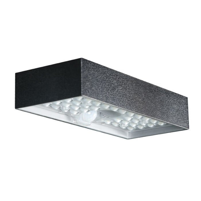 Radiate Nature's Glow: Embrace Solar LED Wall pack LD-SWL - 6W - Brick - Black