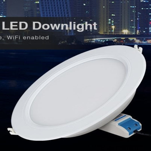 MiLight 6 Inch Downlight RGBCCT 12W White FUT066 - , Easy Install, Dimmable - Long-lasting LED Recessed Lighting