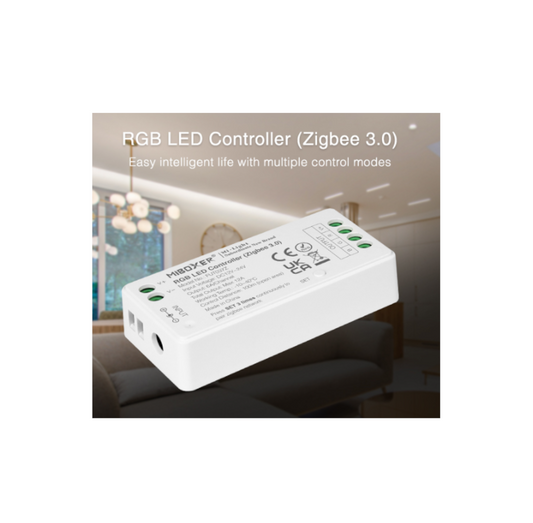 MiLight Controller RGB Zigbee- High Current Output, 3.0 RF Remote, Stepless Dimming - Control Your LED Lights with Precision FUT037Z