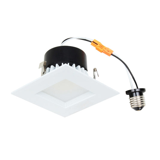 Dimmable Square 4 Inch 3CCT 8W LED Down Light - Easy to Install & Energy Efficient - Retrofit Aluminum 120ACV - Adjustable Color Temperature - Wet Location Rated