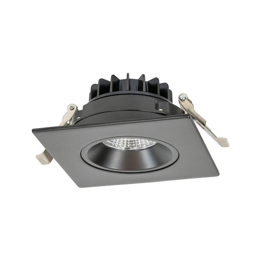 Transform Your Space with the Premium 4.5 Inch Black Gimbal Regressed Square 14w LED Downlight: Adjustable 5CCT Lighting, High Brightness, and Smooth Dimmable Control