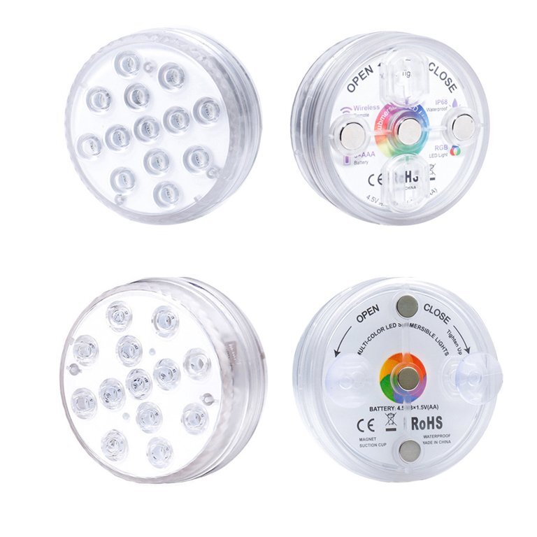 Illuminate in Style with 13PCS of Waterproof LED Lights - Remote-Controlled, 16 Colors + 4 Blinking Modes - Ideal for Vases, Aquariums, and Events.