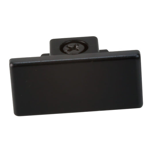 Recessed End Cap PRO-0332 RZ black for LED Strip Light - Integral Conductors, Premium LED Profile