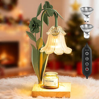 Candle Warmer Lamp with Timer Dimmer, Adjustable Height Flower Candle Lamp