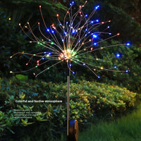 LED Solar Firework Lights Garden Decoration Fairy Lights Waterproof Outdoor Dandelion Lawn Lamp for Garden Landscape Lawn Decor