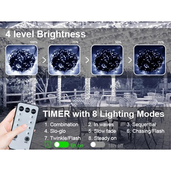 Dropship Christmas Lights Outdoor, 197 FT 580 LED Christmas Decorations Lights - CJDS - CC