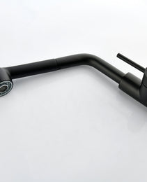 Stainless Steel Matte Black Single Handle Pull Out Spray, Kitchen Faucet