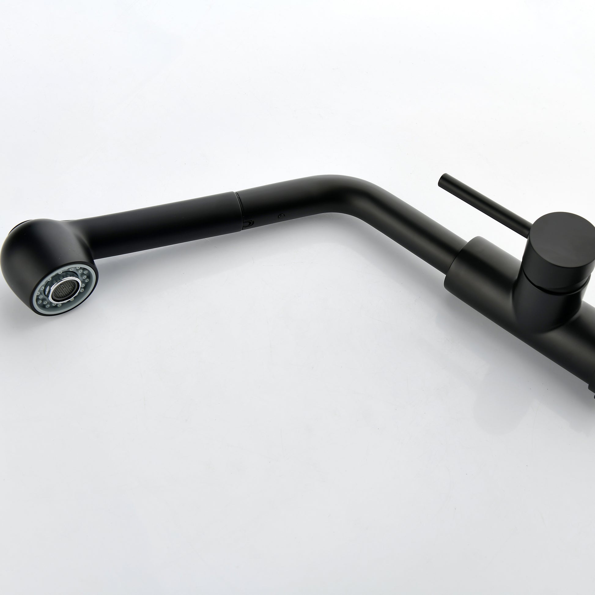 Stainless Steel Matte Black Single Handle Pull Out Spray, Kitchen Faucet