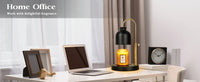 Candle Warmer Lamp, Glass Lamp Candle Warmer with Timer BLACK + Free Candle