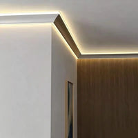 Double Side Emitting Ceiling Corner Led Aluminum Profile Channel No False Wall Washer Gypsum Line Home Ambient Strip Light