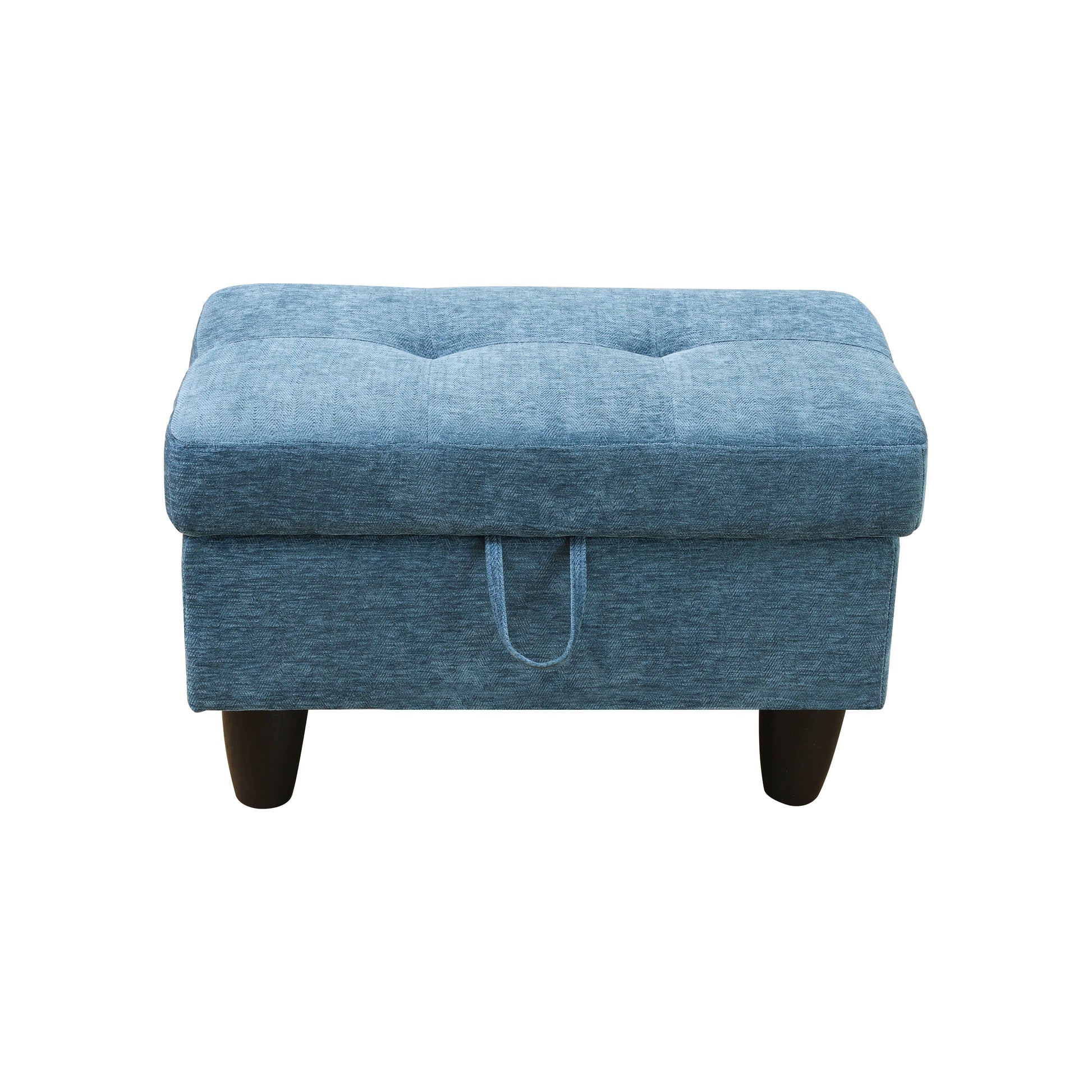 Pickup Only--Blue Flannel 3-Piece Living Room Sofa Set