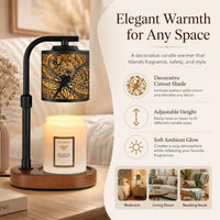 Candle Warmer Lamp with Timer Dragonfly Electric Candle Lamp Warmer
