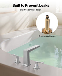 Roman Tub Faucet, 3 Hole Waterfall Bathtub Faucet, Bath Tubs Faucets Set With 2 Handles, Roman Tub Faucets Deck Mount For Pet Washing, Baby Care, Adult Bathing, Silver, Right-Angle Tub Faucet