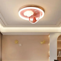 Ceiling Lights Kids Room Astronaut Boy Girl Bedroom Chandelier Princess Spaceman Rocket Rabbit Children's Lamps Home-appliance