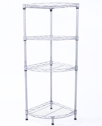 4Tier Wire Shelving Rack Metal Storage Shelf Unit For Laundry Bathroom Kitchen Pantry Closet