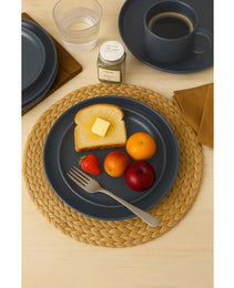 12-Piece Stoneware Dinnerware Sets With Mugs  Microwave  Dishwasher Safe  Non-Toxic Dinner Plates Bowls Set Stackable Matte Glaze Kitchenware For 3
