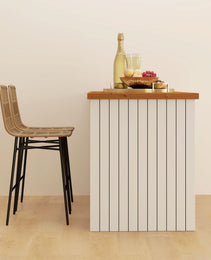 Rattan Counter Bar Stools Set of 2, 26" Counter Height Barstools with Back, Bar Chairs for Kitchen Island, Brown