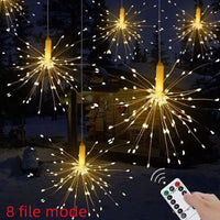 LED solar light, dandelion light string, lawn outdoor waterproof and explosion-proof light, solar copper wire light