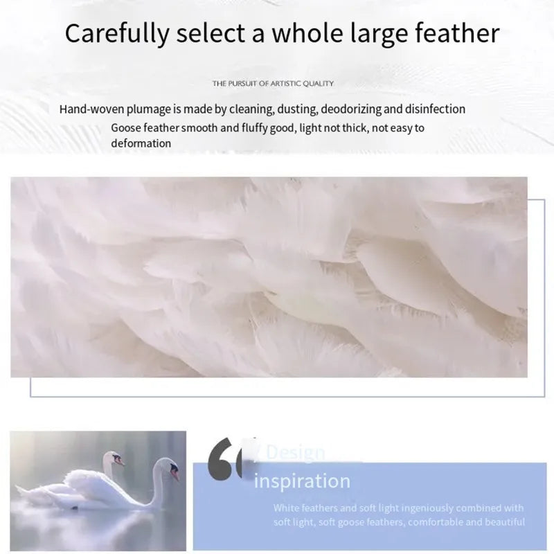 Modern New Colorful Feather Chandelier LED Lighting for Bedroom Living Kids Room Suspension Dropshipping Indoor Fixture Lustres