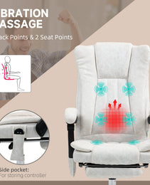 Massage Office Chair , Reclining Computer Chair
