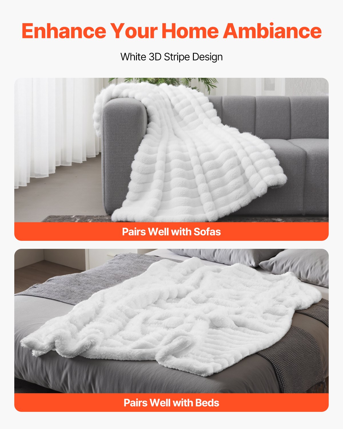 Soft Throw Blanket 50 X 60 Inches 1270 X 1524 Mm Faux Fur Cozy Bed Blanket