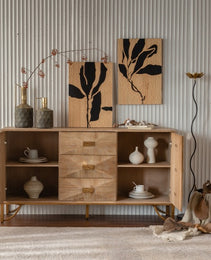 9 Drawers Dresser, Modern Dressers & Chests Of Drawers, TV Stand,Light Wood Dresser For Bedroom,Living Room,Hallway