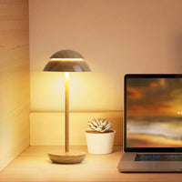 Modern Portable Cordless Table Lamp Mushroom Light Stepless Dimmable Up LED Desk Table Lamp for Perfect for Home & Restaurant