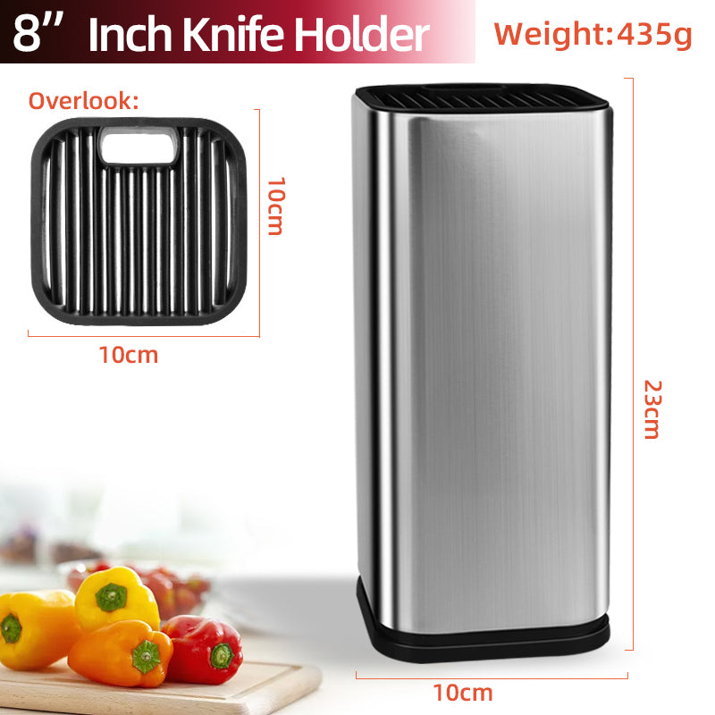 Stainless Steel Knife Holder with Drainable Design – Chopping Board & Knife Storage Rack
