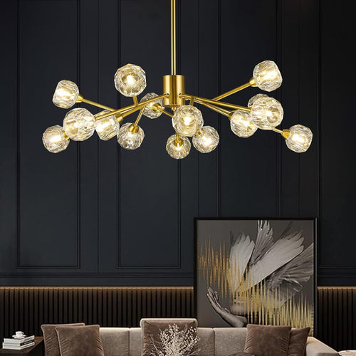 Sputnik Chandeliers for Dining Room，15 Lights D39'' Inch