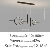 Nordic LED Pendant Lights Dining Table Kitchen Bedroom Foyer Living Room Hotel Restaurant Coffee Hall Studyroom Indoor Home Lamp