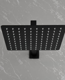 Brass Matte Black Shower Faucet With Shower System,10 Inch Shower Head And Handheld Spray Bathroom Combination