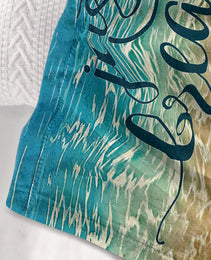 Tropical Baby Sea Turtle Flannel Fleece Blanket 3D Ocean Waves Flannel Soft Plush Throw Blanket Cozy Blankets For Bed Chair Car Sofa Couch Bedroom 75x100cm 130x150cm